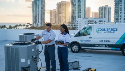 Professional AC repair technician serving North Miami Beach FL homes and businesses