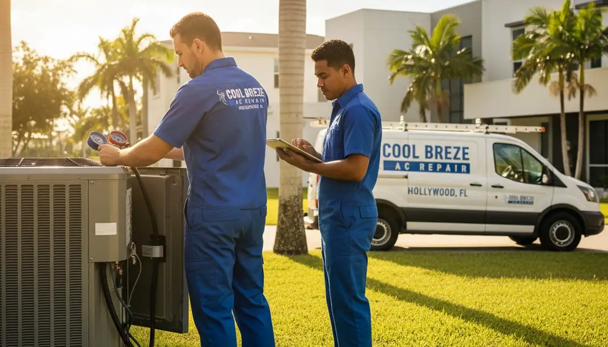 Professional AC repair technician serving North Miami Beach FL homes and businesses